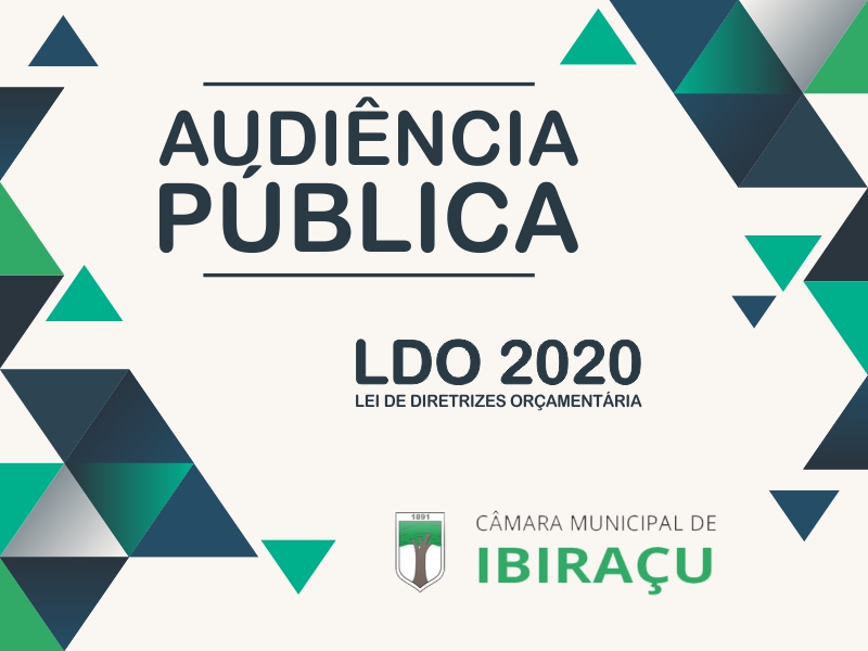 Convite Audiência Pública - LDO 2020
