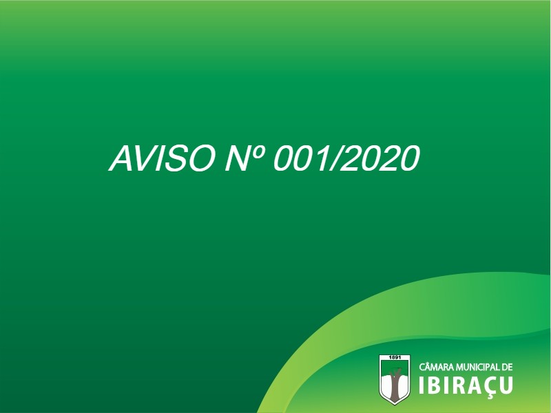 AVISO 001/2020